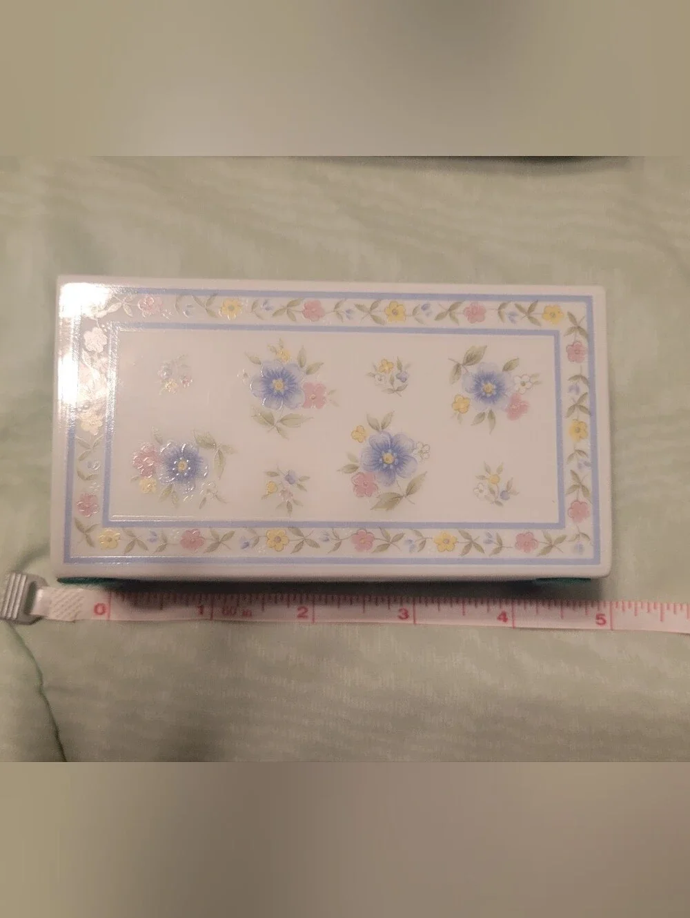 Vintage Floral Porcelain Stationery & Letter Opener Desk Set